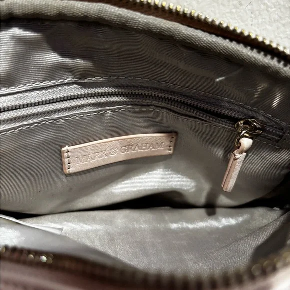 Mark & Graham Quilted Pink Shoulder Bag - Picture 2 of 3